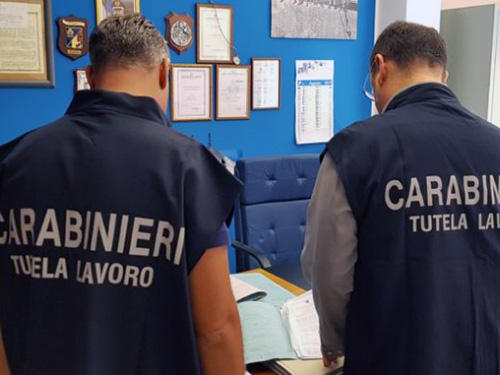 Sicurezza sui luoghi di lavoro, controlli dei Carabinieri del NIL