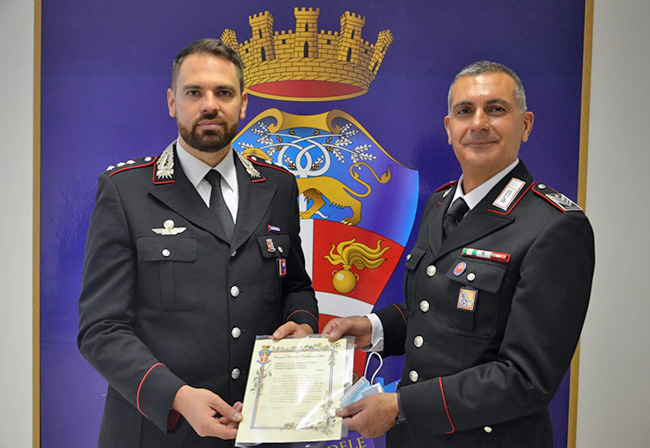 Carabinieri, il Brigadiere capo qualifica speciale Antonio Di Fiore lascia il servizio attivo